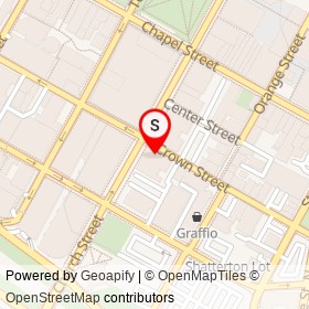 Kuro Shiro on Crown Street, New Haven Connecticut - location map