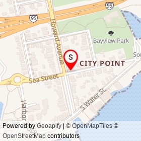 Oyster Point Historic District on Public Access Pathway, New Haven Connecticut - location map
