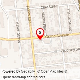 Avellino's Apizza on Grand Avenue, New Haven Connecticut - location map