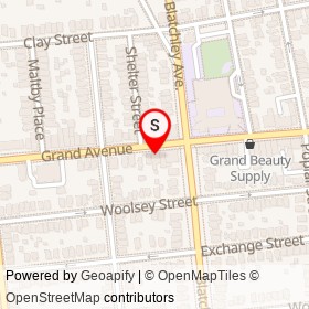 Nyssy's on Grand Avenue, New Haven Connecticut - location map