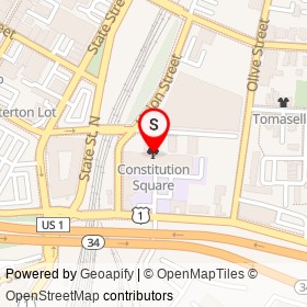 Constitution Square on , New Haven Connecticut - location map