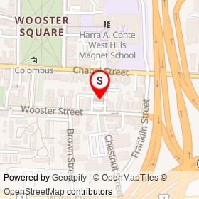 Abaté on Wooster Street, New Haven Connecticut - location map
