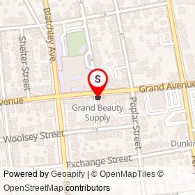 Grand Beauty Supply on Grand Avenue, New Haven Connecticut - location map