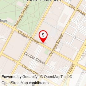 Pcx on Chapel Street, New Haven Connecticut - location map
