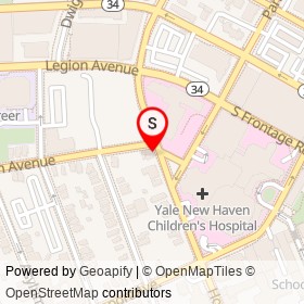 Gennaro's Apizza Cafe on Sylvan Avenue, New Haven Connecticut - location map