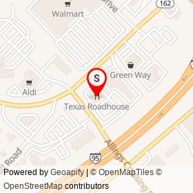 Texas Roadhouse on Allings Crossing Road, West Haven Connecticut - location map