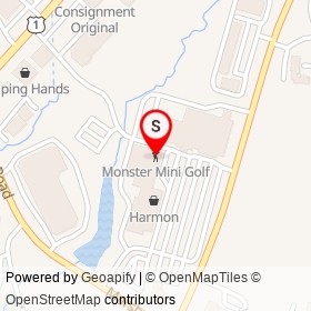 Monster Mini Golf on Indian River Road, Orange Connecticut - location map