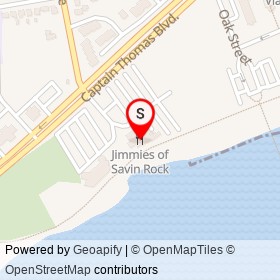 Jimmies of Savin Rock on Rock Street, West Haven Connecticut - location map
