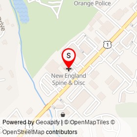 New England Spine & Disc on Boston Post Road, Orange Connecticut - location map
