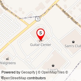 Guitar Center on Boston Post Road, Orange Connecticut - location map