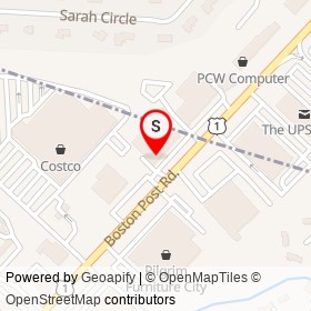Galaxu Discount Flooring Center on Boston Post Road, Milford Connecticut - location map