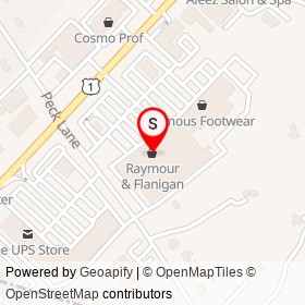 Raymour & Flanigan on Peck Lane, Orange Connecticut - location map