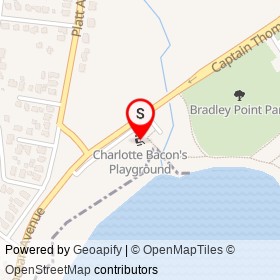 Charlotte Bacon's Playground on Captain Thomas Boulevard, West Haven Connecticut - location map