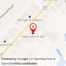 Aleez Salon & Spa on Boston Post Road, Orange Connecticut - location map