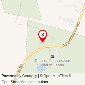 Denison Homestead on Pequotsepos Road, Mystic Connecticut - location map