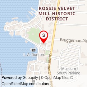 Galley Restaurant on Greenmanville Avenue, Mystic Connecticut - location map