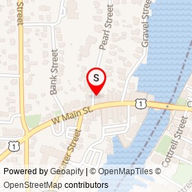Authentic 1 on Pearl Street, Mystic Connecticut - location map