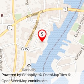 Mystic Museum of Art on Steamboat Wharf, Mystic Connecticut - location map