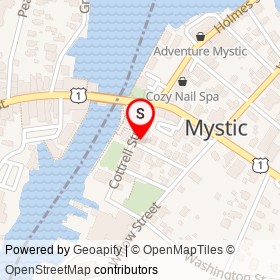 Shades of Mystic on Haley Street, Mystic Connecticut - location map