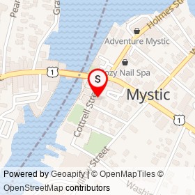 Crop on Cottrell Street, Mystic Connecticut - location map