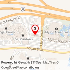 Mystic Silver & Co. on Clara Drive, Mystic Connecticut - location map