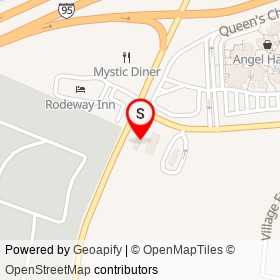 Shell on Greenmanville Avenue, Mystic Connecticut - location map