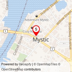Rug Decor LLC on East Main Street, Mystic Connecticut - location map