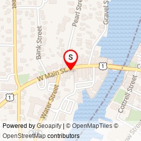 Queenies on West Main Street, Mystic Connecticut - location map