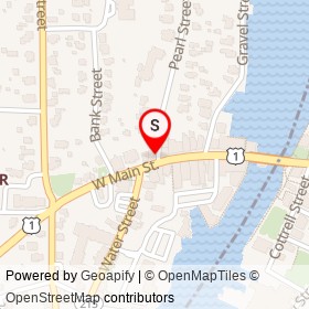 The Bee's Knees on Pearl Street, Mystic Connecticut - location map