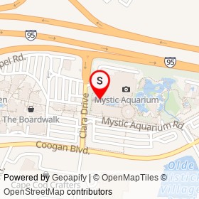 4-D Theater on Clara Drive, Mystic Connecticut - location map