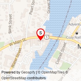 Mystic Art Gallery on Steamboat Wharf, Mystic Connecticut - location map