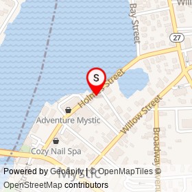 Rob Rivers on Holmes Street, Mystic Connecticut - location map