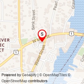 Chelsea Groton on Water Street, Mystic Connecticut - location map
