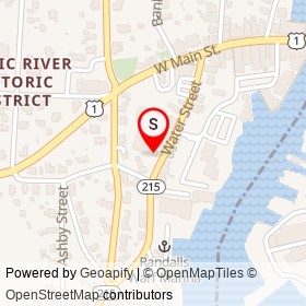 Mystic River Chocolate on Water Street, Mystic Connecticut - location map