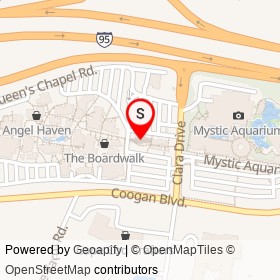 Alice in the Village on Queen's Chapel Road, Mystic Connecticut - location map