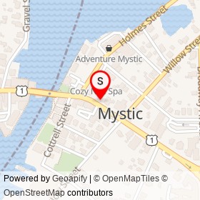 Bravo on East Main Street, Mystic Connecticut - location map