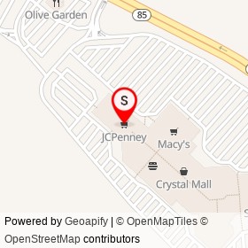 JCPenney on Hartford Turnpike, Waterford Connecticut - location map