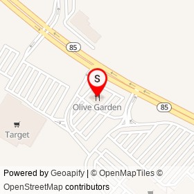 Olive Garden on Hartford Turnpike, Waterford Connecticut - location map