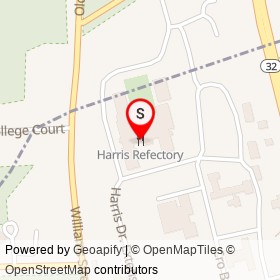 Harris Refectory on Mohegan Avenue, New London Connecticut - location map