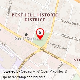 Nathan Hale Statue on Broad Street, New London Connecticut - location map
