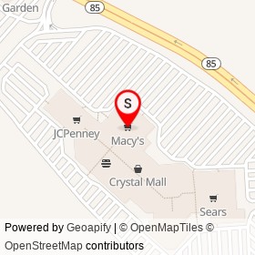 Macy's on Hartford Turnpike, Waterford Connecticut - location map
