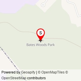 Bates Woods Park on , New London Connecticut - location map