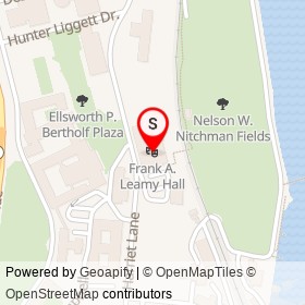 Frank A. Leamy Hall on Harriet Lane, New London Connecticut - location map