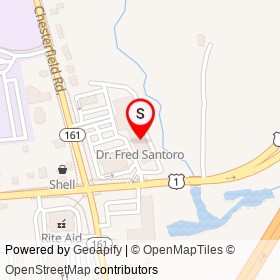 Dr. Fred Santoro on Boston Post Road, East Lyme Connecticut - location map