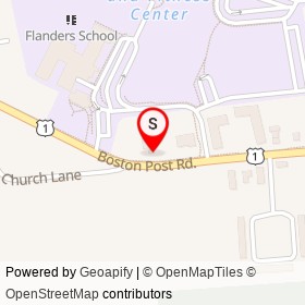 East Lyme Pizza on Boston Post Road, East Lyme Connecticut - location map