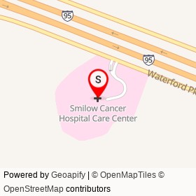 Smilow Cancer Hospital Care Center on Waterford Parkway South, Waterford Connecticut - location map