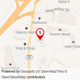 Burger King on Flanders Road, East Lyme Connecticut - location map