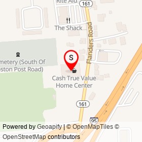 True Value on Flanders Road, East Lyme Connecticut - location map