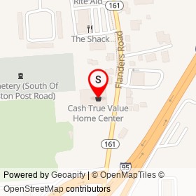 Cash True Value Home Center on Flanders Road, East Lyme Connecticut - location map