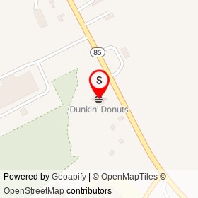 Dunkin' Donuts on Hartford Turnpike, Waterford Connecticut - location map